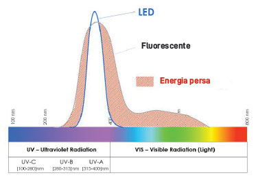 Comparativa efficacia elettrolampade led neon